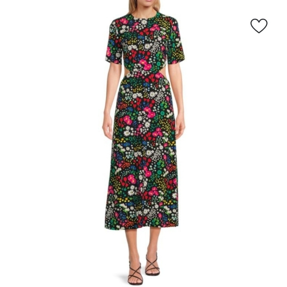 NWT The Kooples Joyful Flower Maxi Dress Size 2 - Picture 4 of 13
